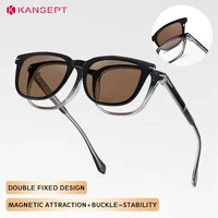 KANSEPT Square Men Sunglasses Women Reading Glasses Magnetic Clip-on Eyeglasses Women's Eyeglass Frame Lunettes Myopia Lenses