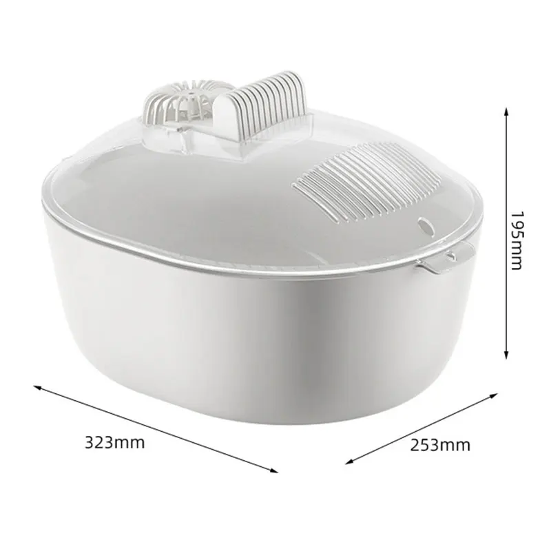 Kitchen Quick Thaw Machine 4 in 1 Defrosting Tray Household Food Meat Fresh-Keeping UV Antibacterial Box Tableware
