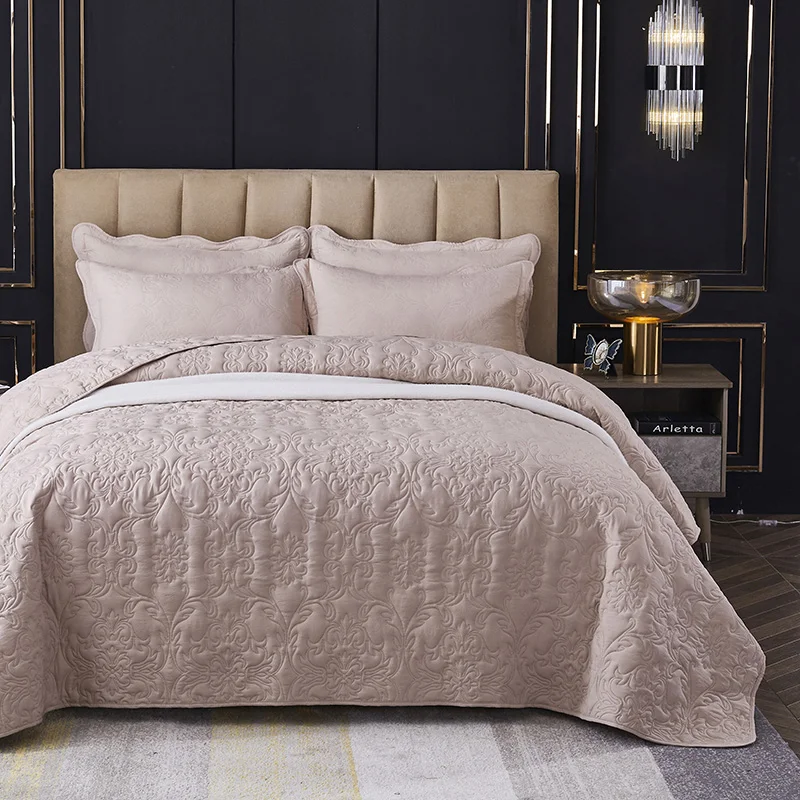 Solid Color 3D Printing Cotton Polyester Bedspreads Quilted Bed Covers Horse Bedspread Pillowcase For Bed size/