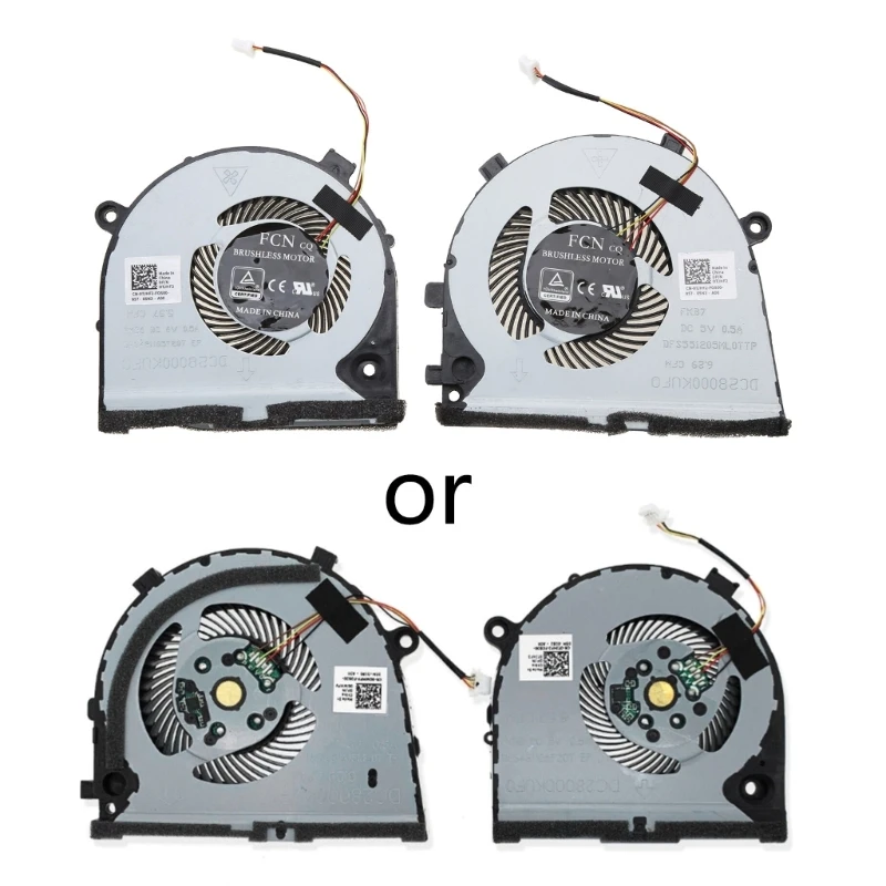 

Notebook Radiator for Dell Game G3-3579 G3-3779 15 CPU GPU Cooling Fan 5V 0.5A 4pin Laptop CPU GPU Cooler P9JB
