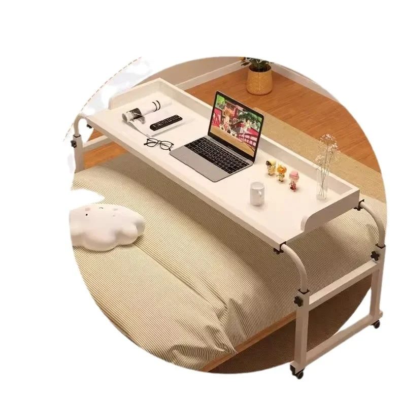 Bed Small Table 120*40cm Bedroom Lazy Cross Bed Table Liftable Student Study Removable Study Desk