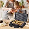 Electric Sandwich Maker Double-sided Heating Non-stick Plate Coating Non-slip Feet Design for Grilling, Frying Steaks, Etc 1