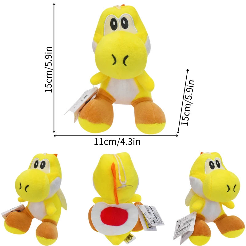 thumbnail image 1 of Kawaii Mario Luiji Goomba Kamek Yoshi juguetes de Peluche suaves lindo sapo princesa Peach Daisy Rosalina Toadette Pauline Peluche muñeca, 1 of 5