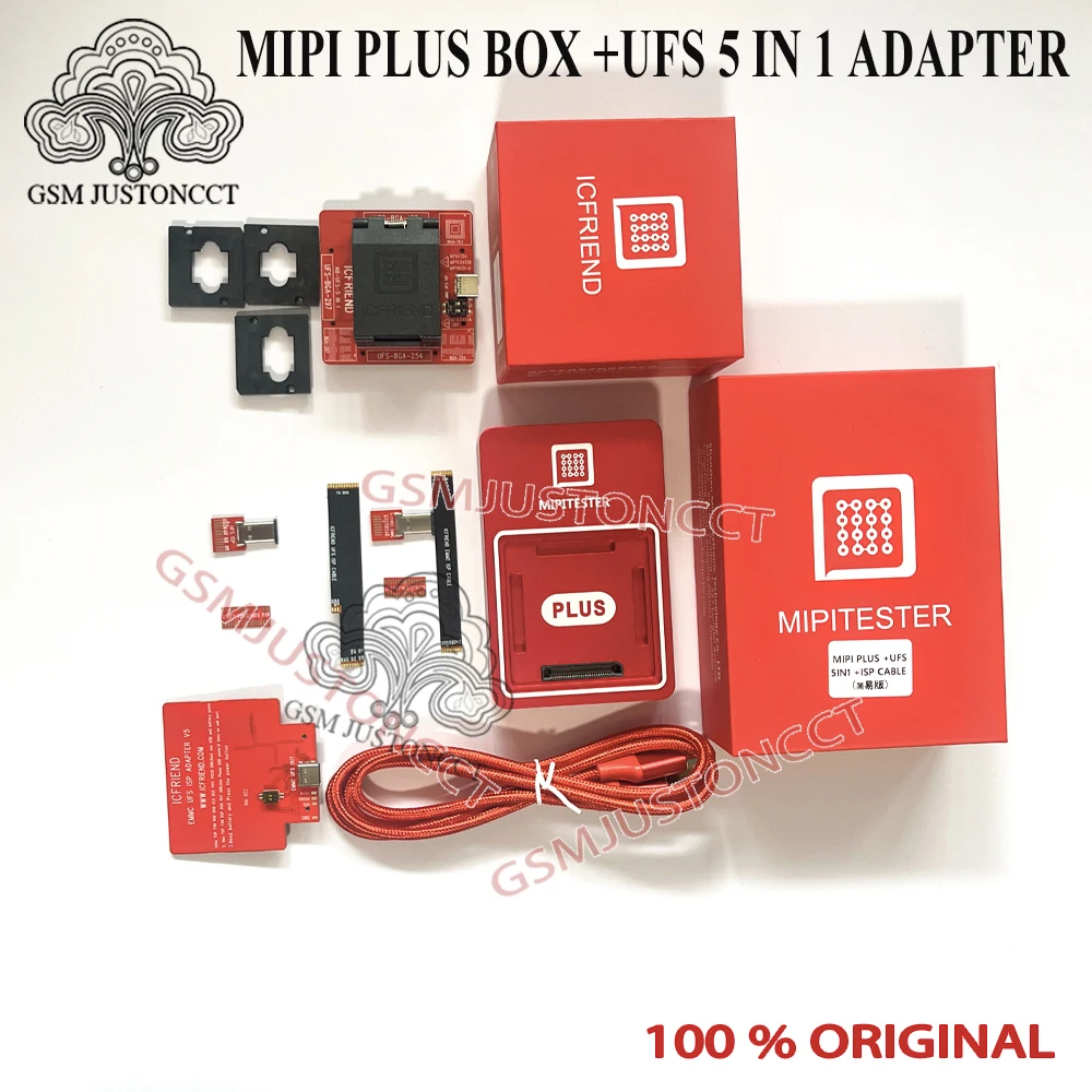 MIPI 플러스 박스(UFS 5 in 1(UFS 153.254.297)) emmc isp 및 ufs isp 어댑터 포함