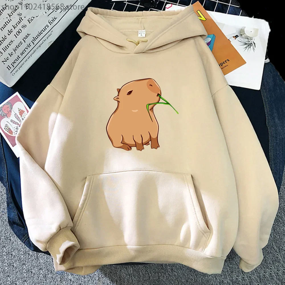 

Funny Capybara Print Hoodie Women/Men Kawaii Sweatshirt for Girls Unisex Fashion Pullovers Harajuku Graphic Hooded Cartoon Tops