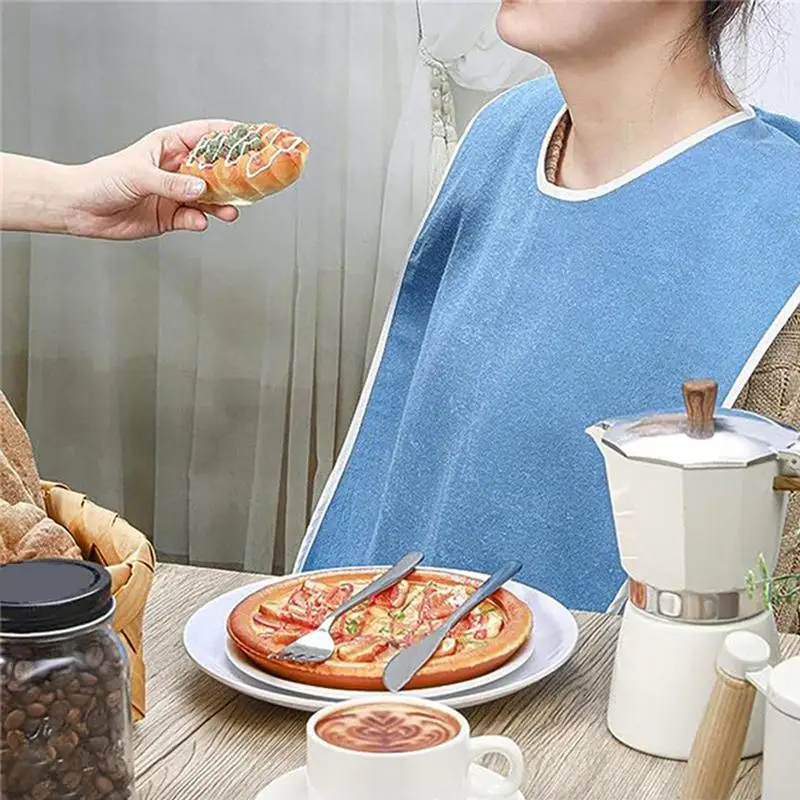 Durable Adult Feeding Bib for Easy Mealtime Cleanup