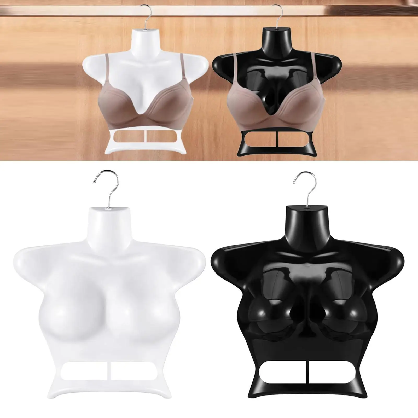 Mannequin Torso Hanging Mannequin Torso Female Mannequin Hanger Half Body Display Clothes Display Rack Dress Form for Market Commercial Malls
