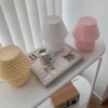 Murano Glass Desk Lamp Glass Table Bedside Lamps Vintage Striped Small Mushroom Decor Ambient Light Bedroom Livingroom 5