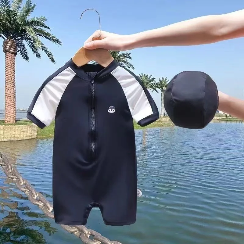 One-Piece Swimsuit for Boys, Swimming Wear, Holiday Wear, Beach Swimming Pool Suits, High Quality