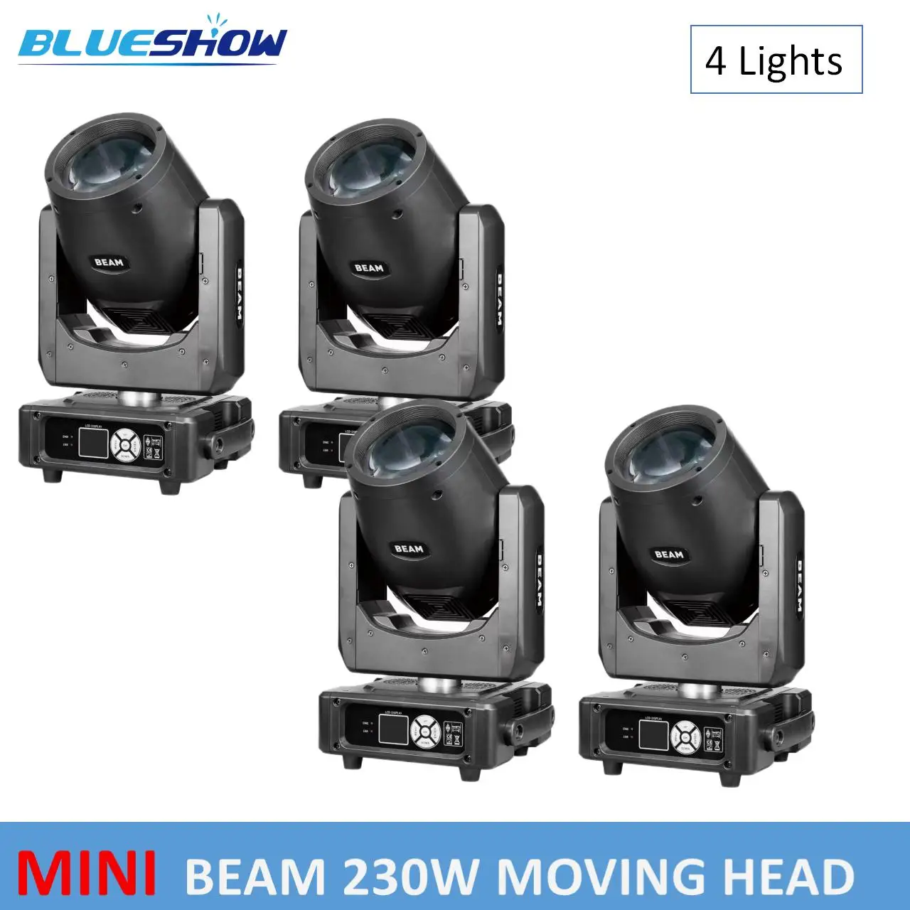 4pcs Mini Beam 7r 230W 7R Moving Head Light with Flightcase 230w Beam 7r Sharpy Beam 230 Stage Light Clay Paky 230W 7R 6