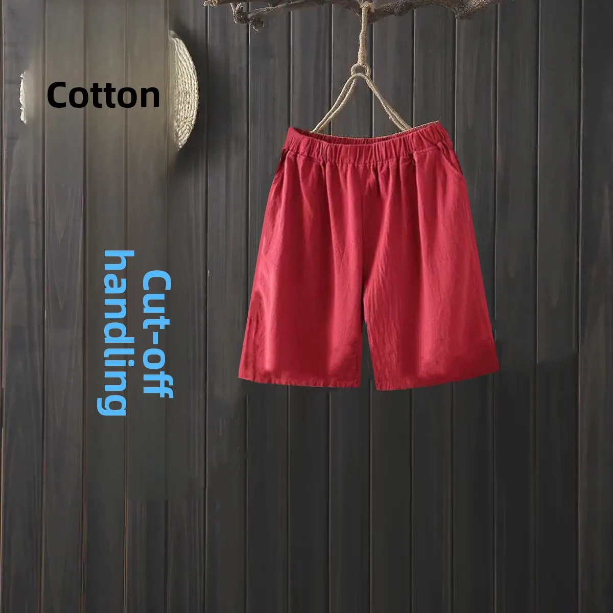 Cotton red [shorts]