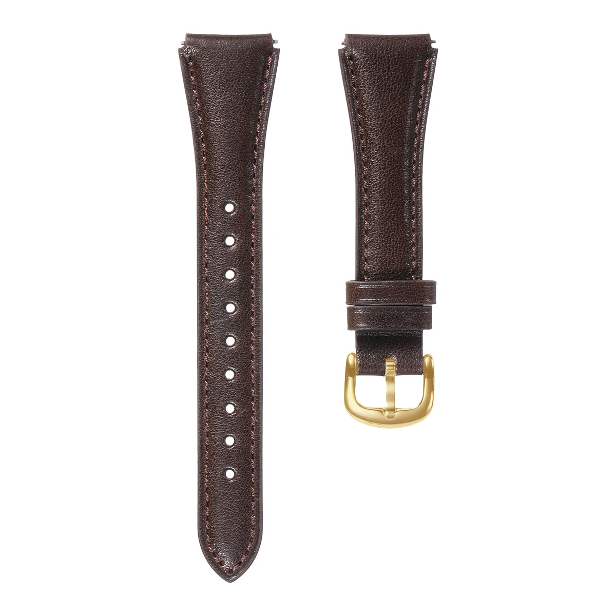 High-End Leather Wristband with Textured Finish, 18/22mm Universal Strap