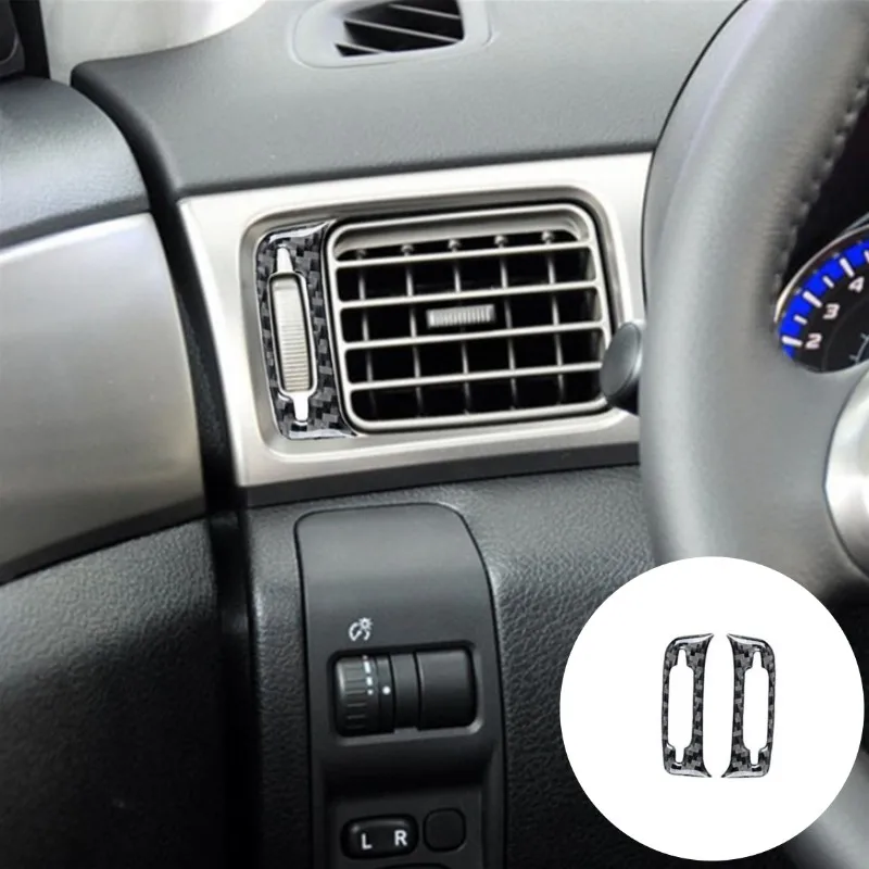 

2Pcs Car Air Conditioning Control Button Decorative Sticker For Subaru Forester 2009-2013 Styling Accessories