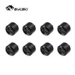 8pcs/lot Hard Tube Fitting OD12mm/OD14mm/OD16mm Hand Compression Fitting G1/4' 4 Layer Seal Ring use for PMMA/PETG Rigidity Tube