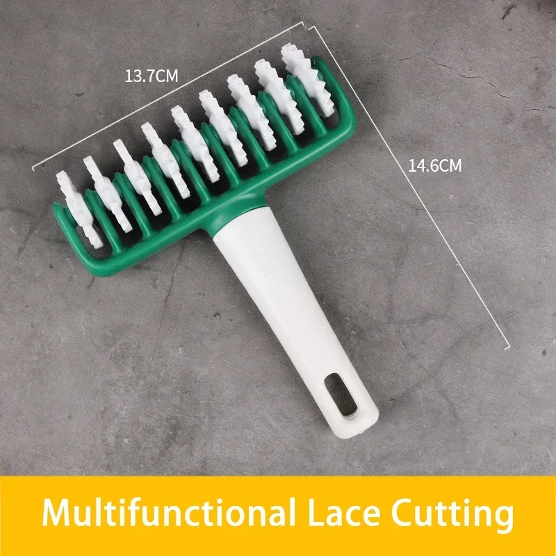 Multifunctional Roller Rolling Pin Cookie Wheel Knife Baking Tool Noodle Kitchen Roller Dough Cutter Plastic Lace Flat Mouth