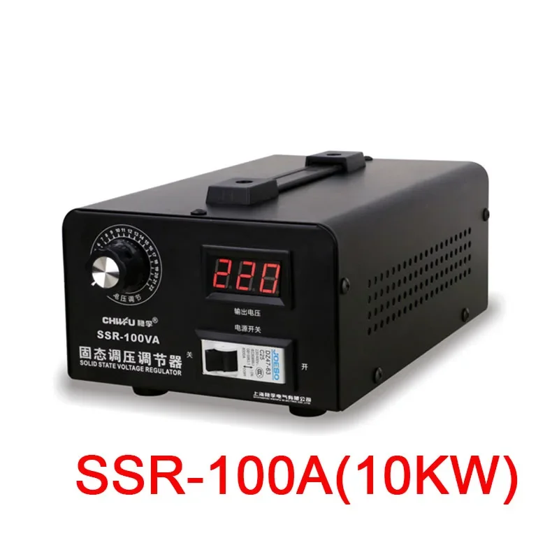 

RU 220V Single Phase Solid State Voltage Regulator Electronic Silicon Controlled Voltage Regulator 100A SSR-100A