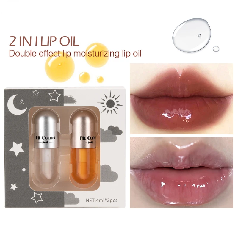 Fit Colors Lip Lotion Capsule Two packs of moisturizing lip oil and lip