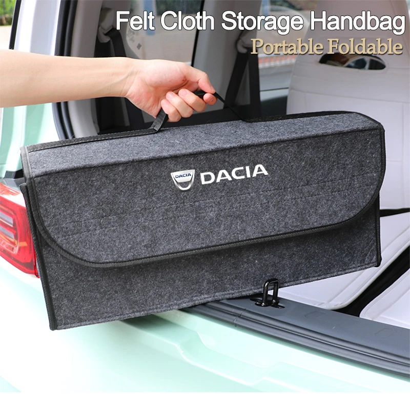 Car Felt Cloth Storage Bag Folding Organizer Box Trunk Tool Case For