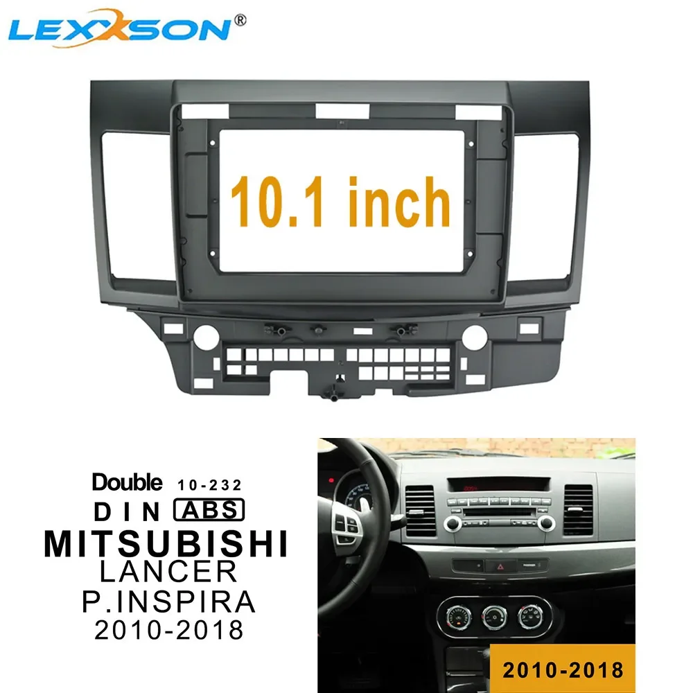 

10,1 дюймовая Автомобильная панель для MITSUBISHI LANCER P.INSPIRA 2010-2018, рамка для установки отделки салона автомобиля