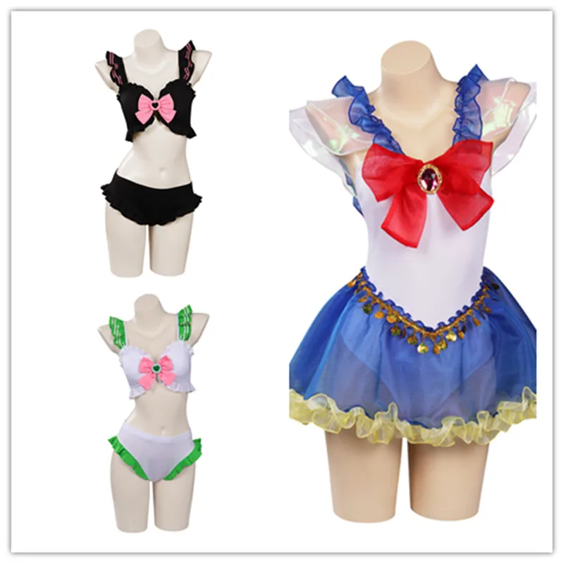 

Костюм для косплея Tsukino Usagi, женский купальник, костюм для Хэллоуина, карнавала