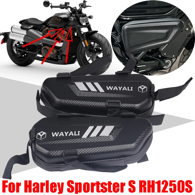 Für Harley Davidson Sportster S RH1250S RH 1250 S RH 1250 S Sattel Tasche  Motorrad Zubehör Gepäck Seite Tasche Werkzeug lagerung Taschen - AliExpress