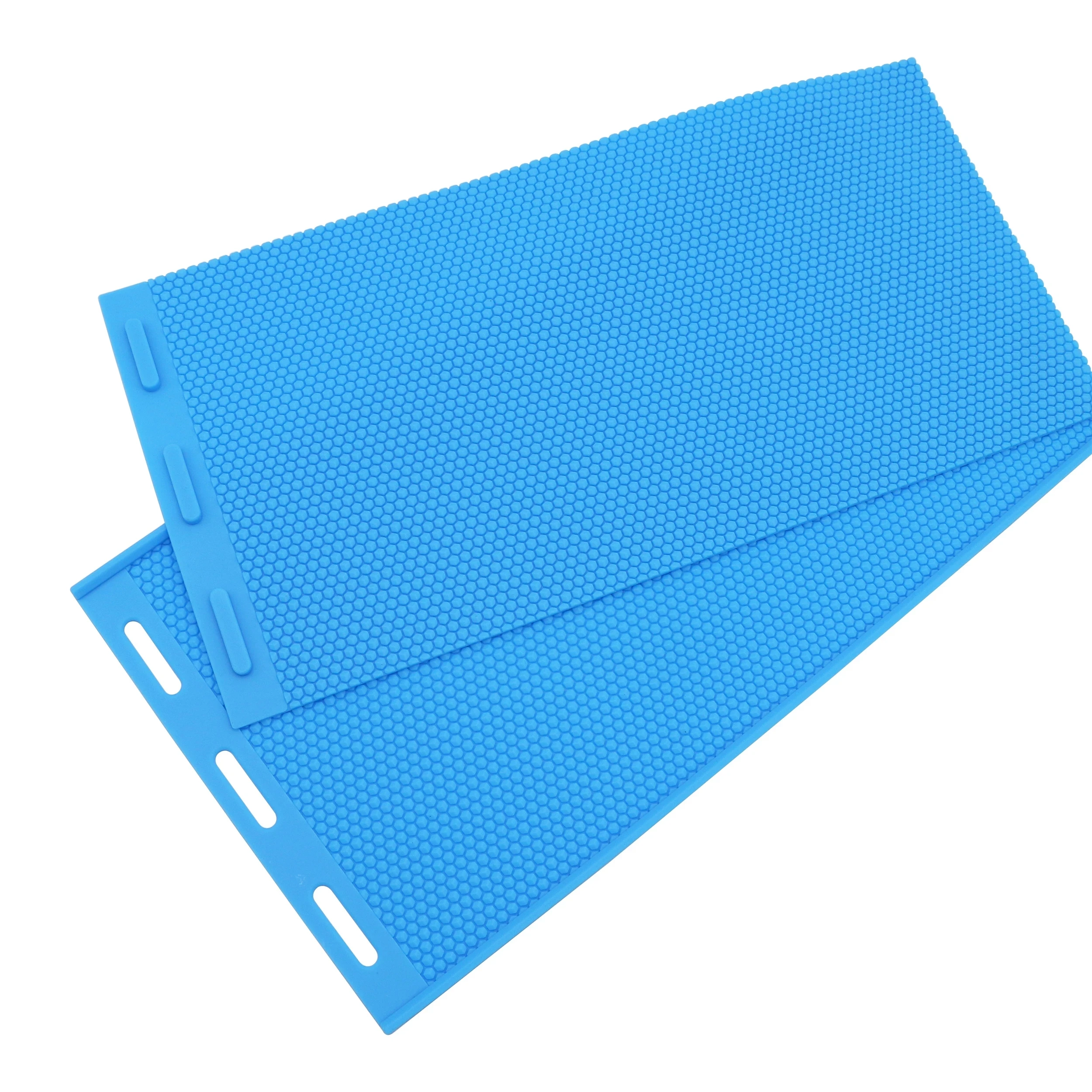 Blue Silicone Honey Comb Dab Mat