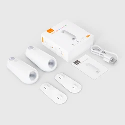 Rechargeable LED RGB Toilet Bowl Night Light with Motion Sensor - 7 - Color Changing Bathroom Decoration (2Pcs)