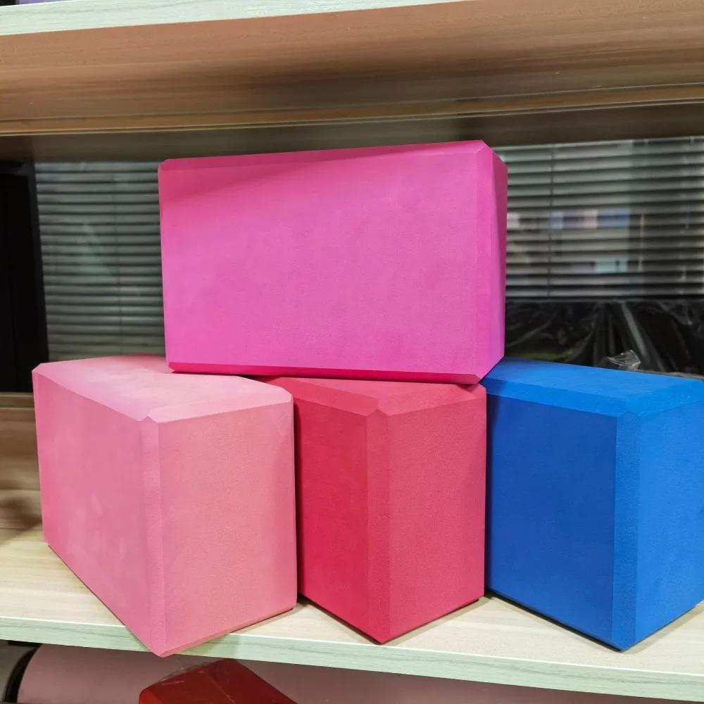 Description Picture 5 of itemNon-slip Yoga Foam Blocks Column High Density EVA Props Brick Solid Color Lightweight Yoga Block Yoga Beginners