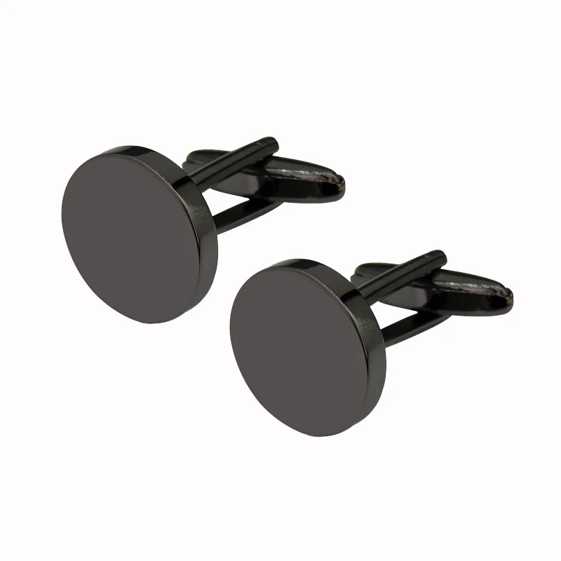High-Quality Stainless Steel Cufflinks - Laser Engraved Design for Weddings and Business