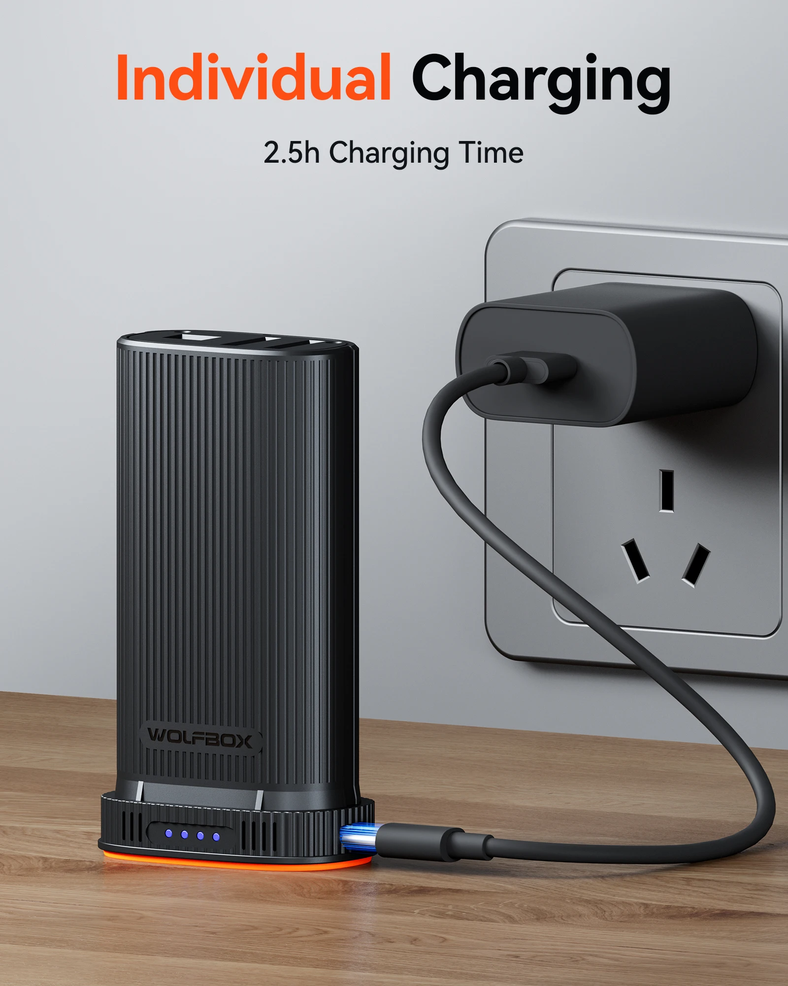 WOLFBOX MF200 battery technical specifications and dimensions