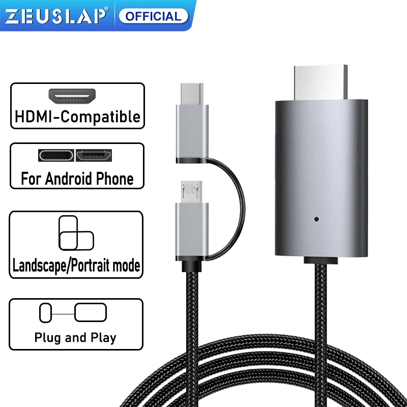 Gladys Expansión italiano Iphone Tv Cable Hdmi 1080p Lightning Ios Adapt - Usb Type C Hdmi-compatible  Cable - Aliexpress