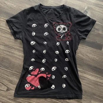 Anime Girl Grunge Clothes Y2k Tops Top for Women Trashy Y2k 2000s Kawaii 90s Vintage Clothes Woman Clothing Kpop Emo Harajuku 1