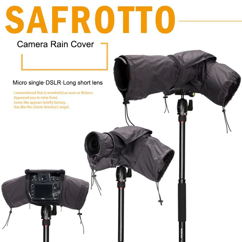 SLR Camera Rain Cover Micro-single Photography Raincoat Poncho Accessories Waterproof cover for Canon Nikon Fujifilm Camera Lens