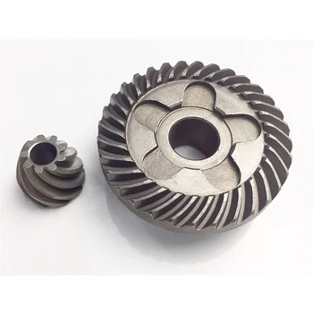 Angle Grinder Gear Straight / Helical Tooth Spiral Bevel Gear Set For GWS6-100 Angle Grinder Power Tool Parts