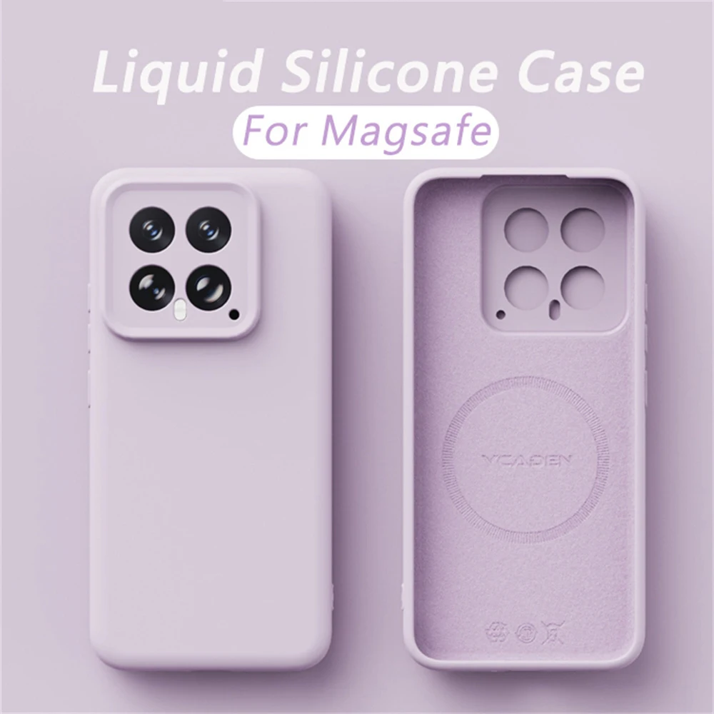 Premium Liquid Silicone Magnetic Case with Wireless Charging Compatibility