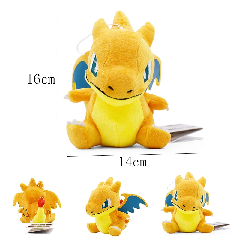 10 Styles Pokemon Dynamax Charizard Plush Toys Charmander Pikachu Pokemon X  Y Fire Dragon Anime Eevee Snorlax