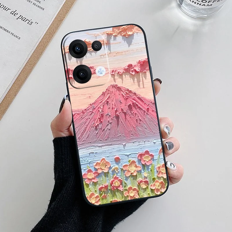 Lovely Panda Cartoon Painting Bumper Soft Silicone Phone Case