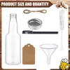 Mini Liquor Bottles Set 2 oz Small Plastic Spirit Bottles Mini Wine Bottles Plastic Alcohol Shot Bottles Party Favors 6