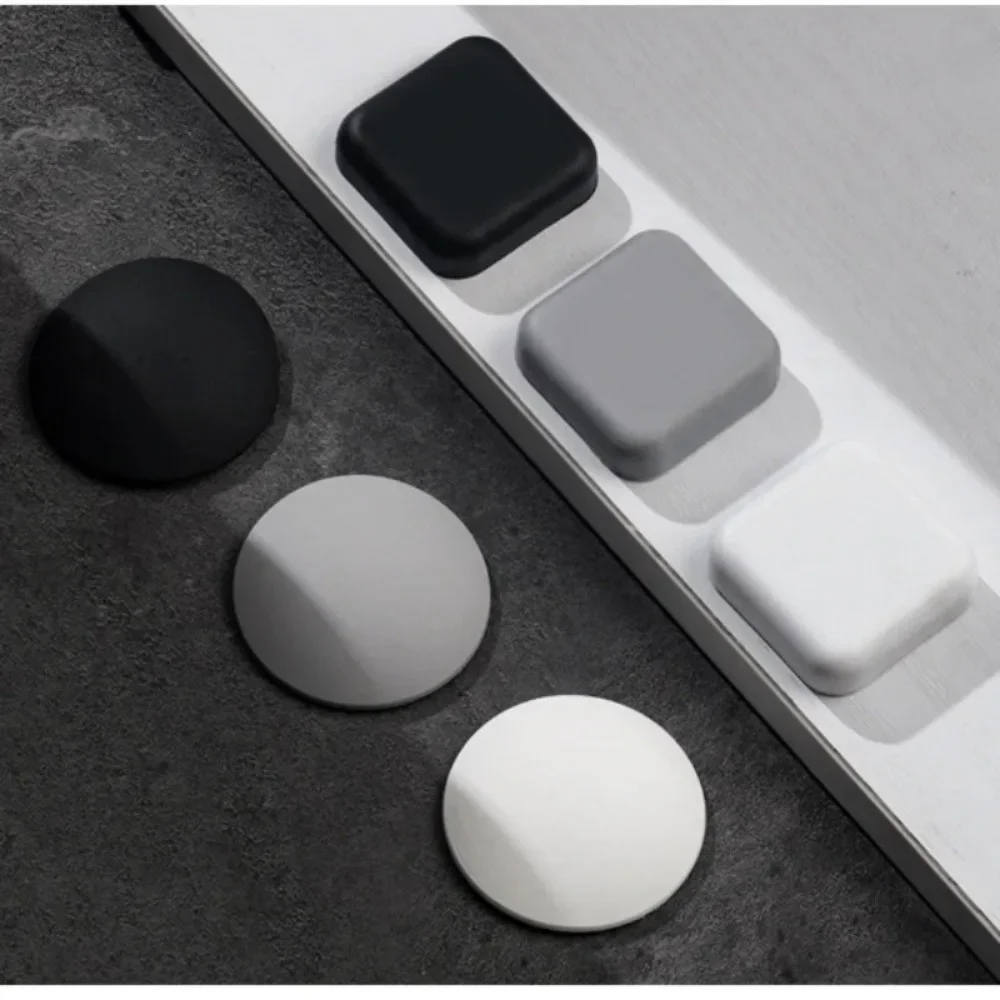 Door Stopper Silicone Floor Door Stop Security Protections Anti-collision Handle Self-adhesive Silent Shockproof Wall Protector