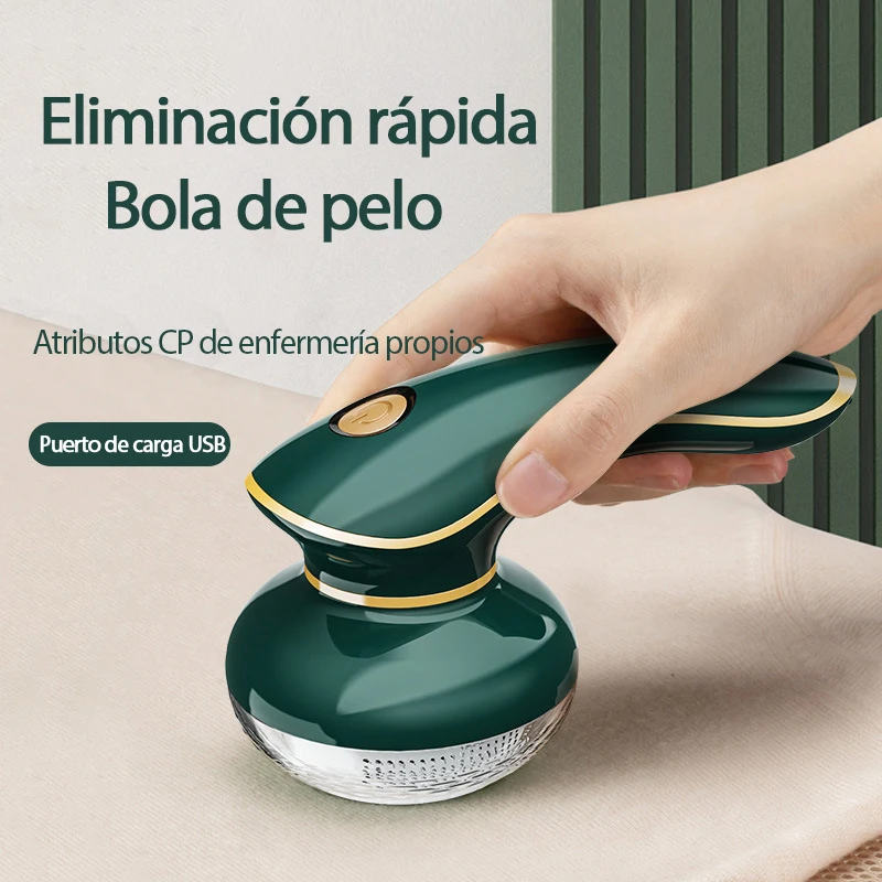 Removedor de pelusa eléctrico portátil, afeitadora de pellets de red de seis cuchillos, recargable por USB para ropa, recortadora de bolas de pelo, eliminación de carretes de pelusa