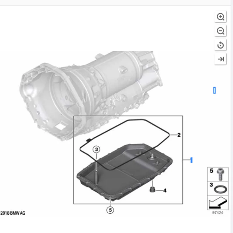 Auto Transmission Oil Sump 24152333903 24117577227 24117522923 For BMW 6HP 26Z E81 E82 E87 E60 E90 E60 F02 E70
