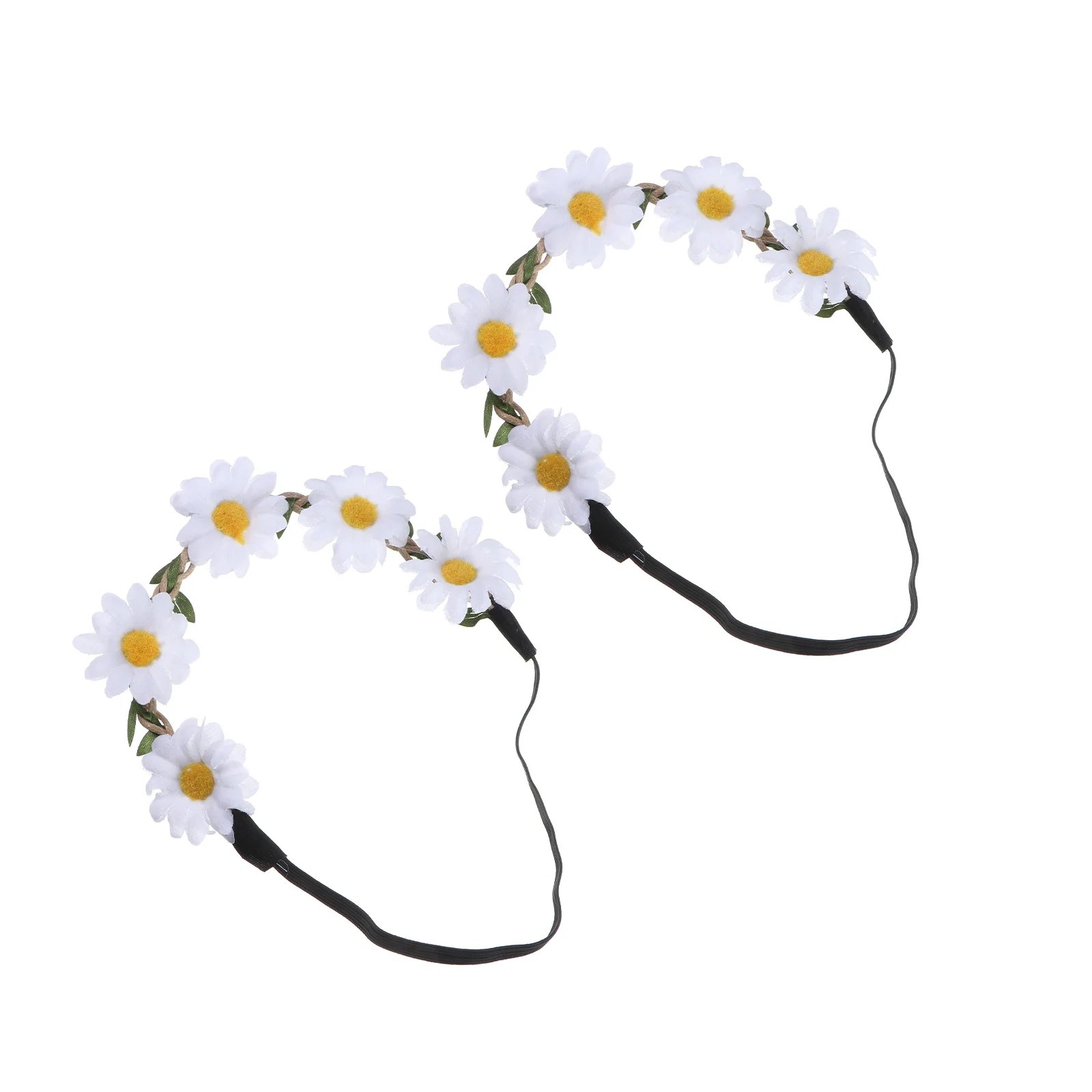 

2 PCS Bride Headpieces for Wedding Women's Headbands Bohemia Hairbands White Miss Girl Accessories