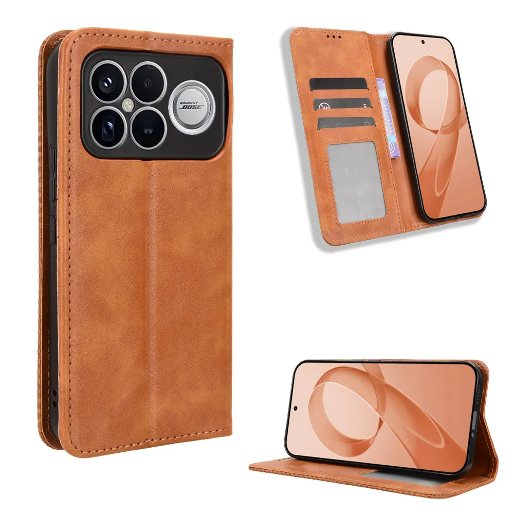 High-Quality PU Leather + TPU Flip Anti-Knock Phone Case