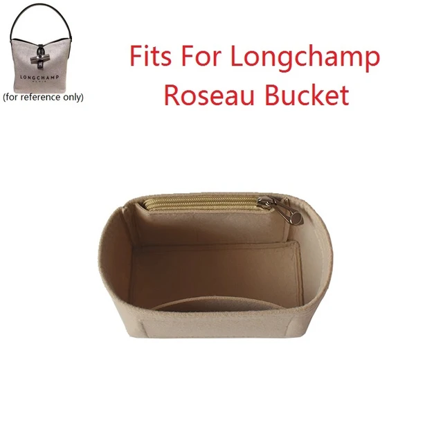 Fits For Longchamp Roseau22 Bucket Bag Felt Cloth Insert Organizer