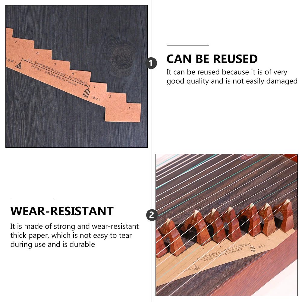 10 Pcs Zheng Code Display Tools Professional Thick Paper Reusable Precise Positioning For Guzheng Accessories