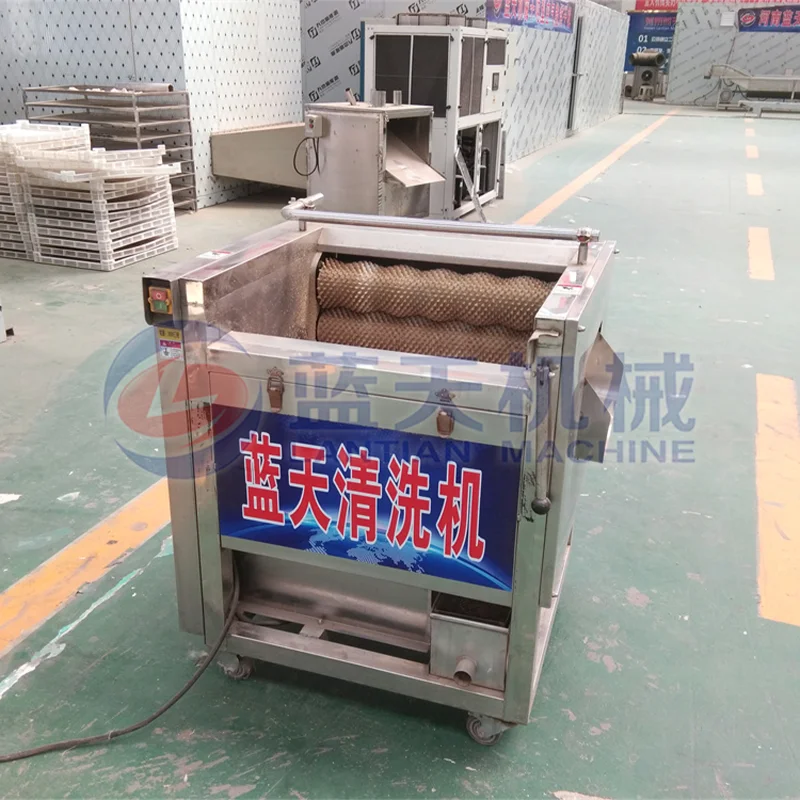 Hair Roller Peeling and Cleaning Machine Peanut Ginger Carrot Mud Washing Machine Sweet Potato Potato Cleaning Equipment 2