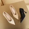 High Heeled Shoes for Women 2023 New Pointed Toe Gentle White Working Shoes Spring and Autumn Single Shoes 40 Zapatos De Mujer 2