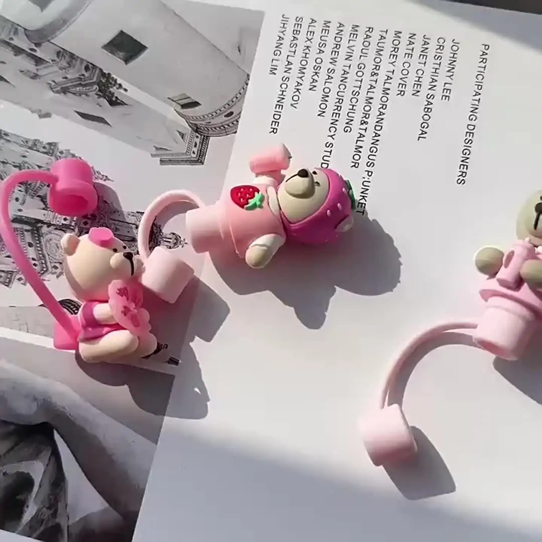 15 Copricannucce A Tema Animali Per Tazze Stanley Da 10 Mm – In Silicone, Riutilizzabili, Lavabili In Lavastoviglie, Divertenti E Pratici