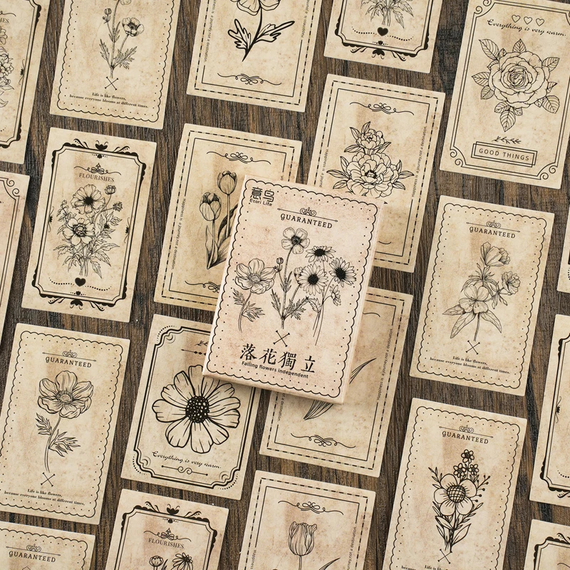 12 упаковок/партия, маркеры «Падающие цветы»