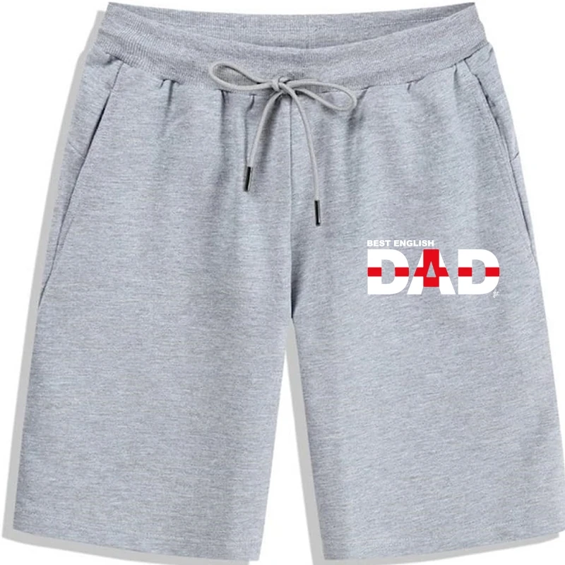 

Мужские шорты с принтом, удобные повседневные короткие штаны, английский папа, крест, подарок на день отца, Рождество, лето